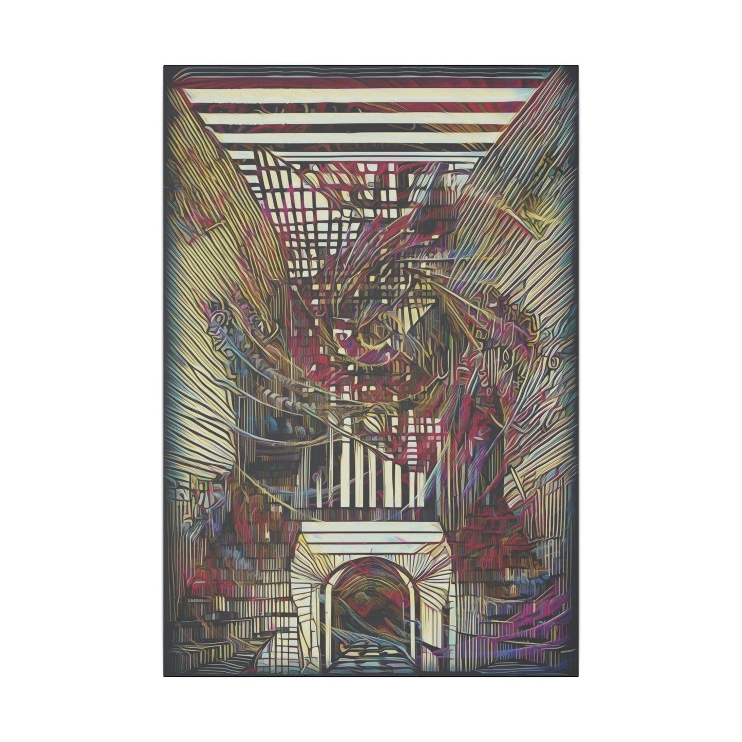 Giclée Print Canvas - "Migratory Theater - Seventh Piece by Luigi_ArtSquare" - Artsquarenft