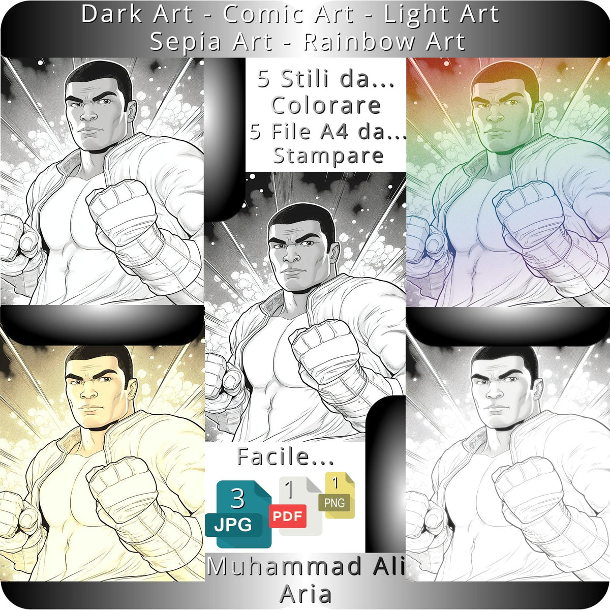Muhammad Ali Coloring Pags Muhammad Ali Fire - Artistic Coloring Pages – Artsquarenft