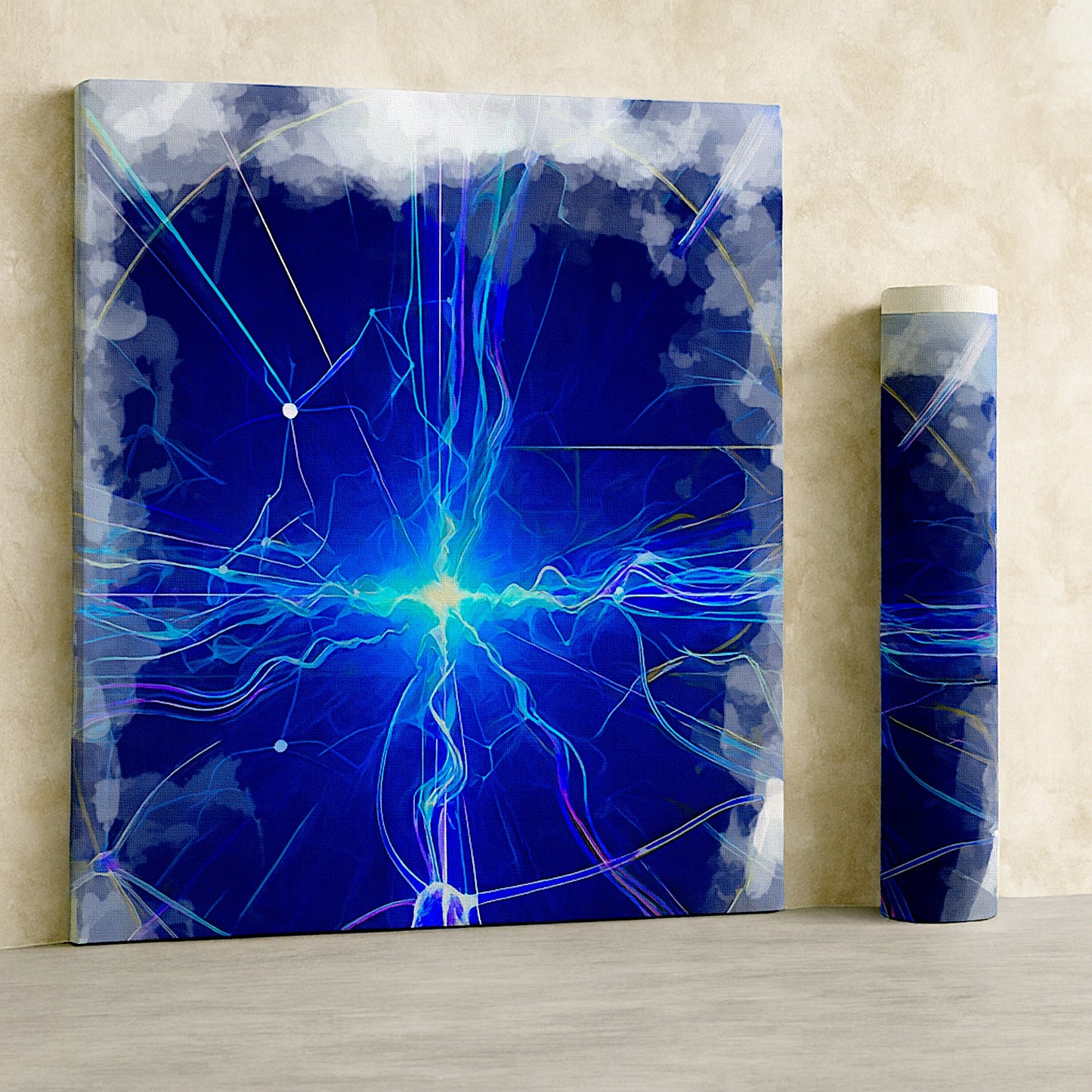 Focus Zone canvas print rolled packaging showing premium materials and high definition quality