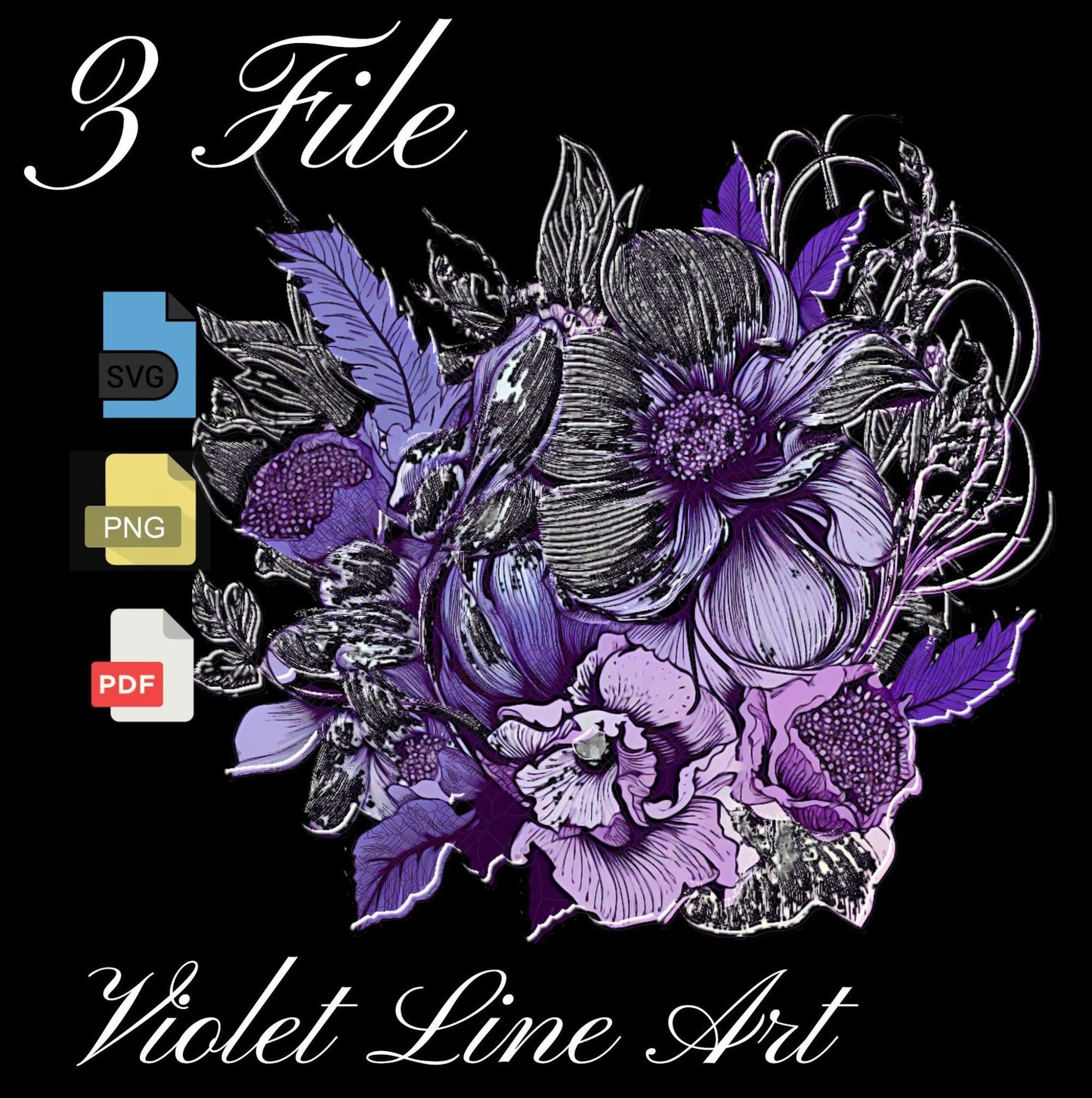 viole line art color 3 file