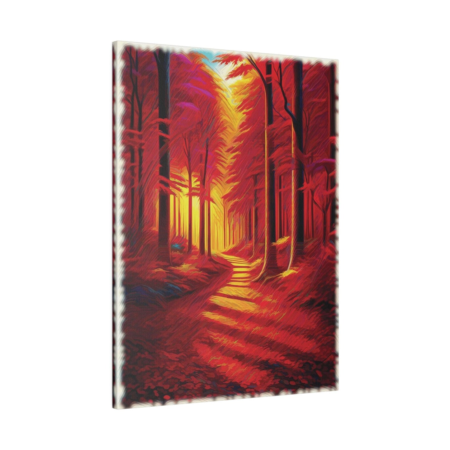Crimson Pathway - Matte Canvas, Stretched, 0.75" - Artsquarenft