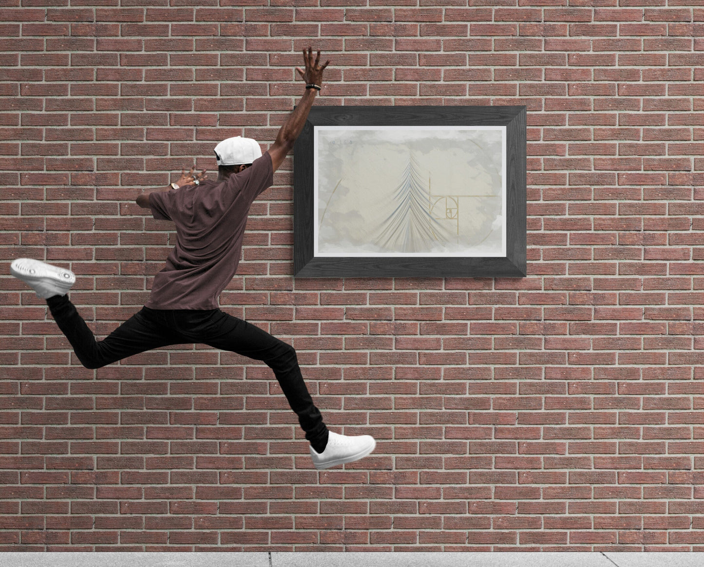 Light Flow hallway art lifestyle photo showing dynamic movement and perspective depth effect