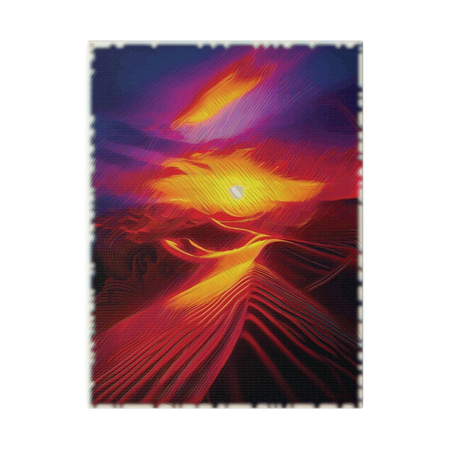 Eternal Dunes of Fire - Matte Canvas, Stretched, 0.75" - Artsquarenft