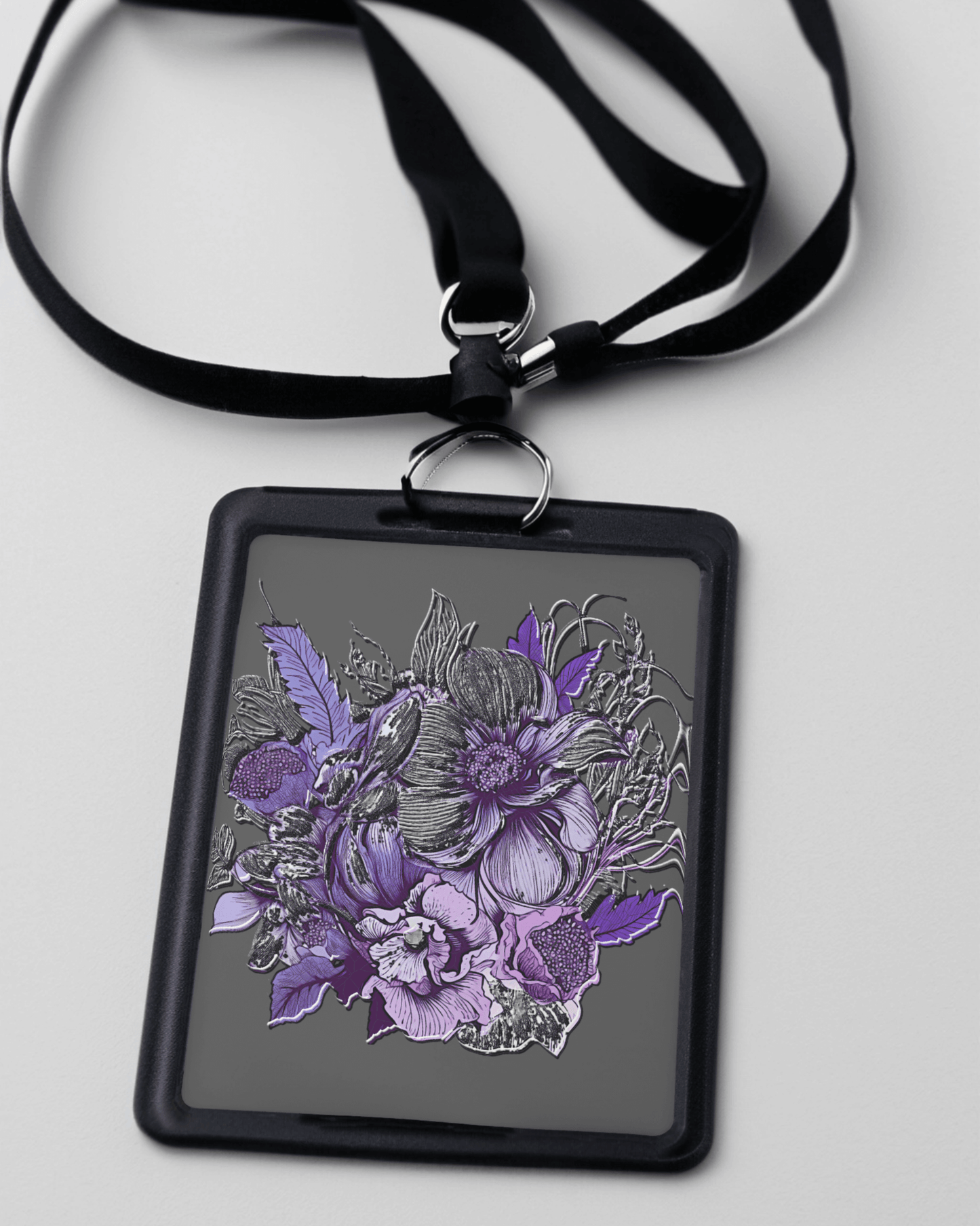 violet flowers mockup medagletta